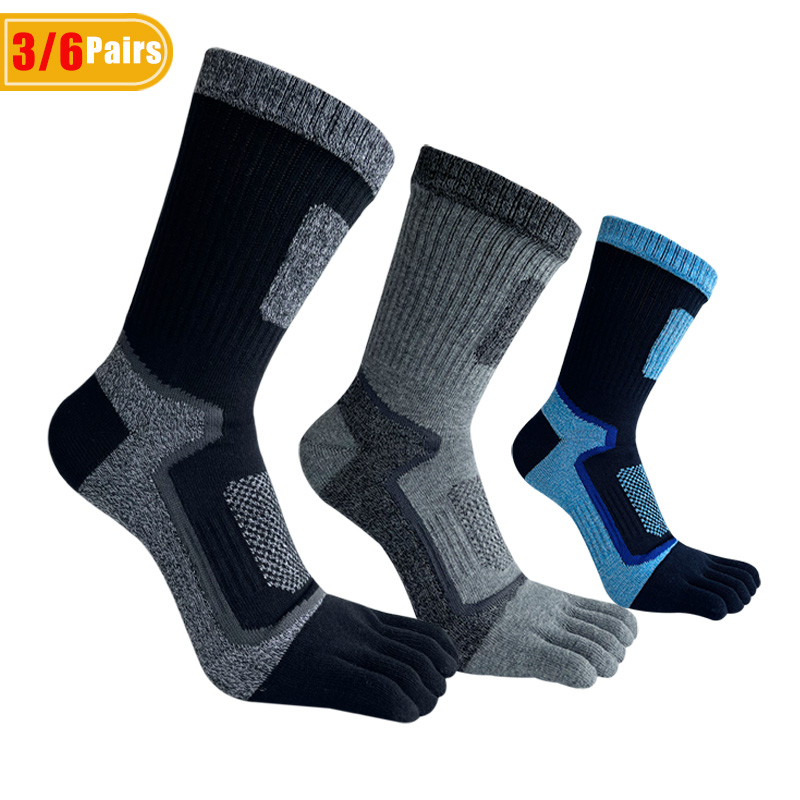 3/6 Pairs Man Sport Toe Short  - Sock Garter Men 评论和价格
