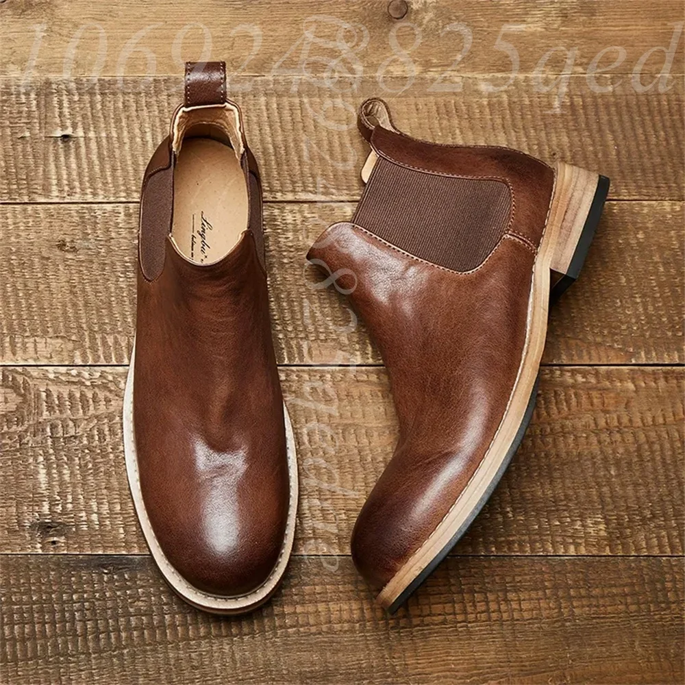 Men's Elastic Gores Chelsea An - Formal Men Daily Wear Footwear 评论和价格