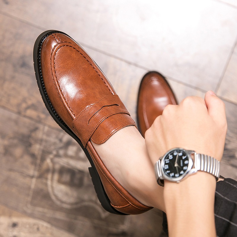 Men Vintage Faux Leather Penny - Formal Men Daily Wear Footwear 评论和价格