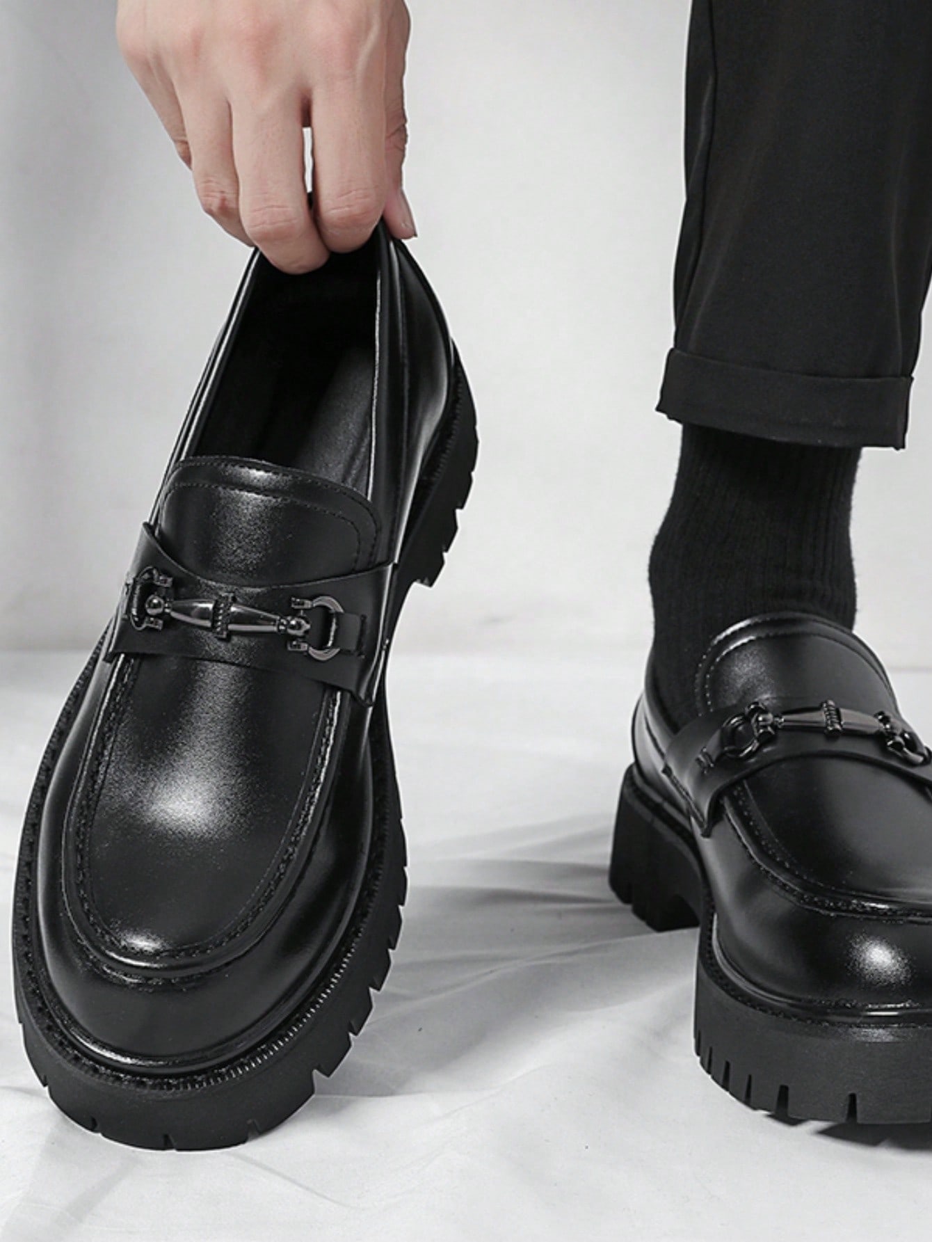 Men's British Style Slip-On Lo - Formal Men Daily Wear Footwear 评论和价格