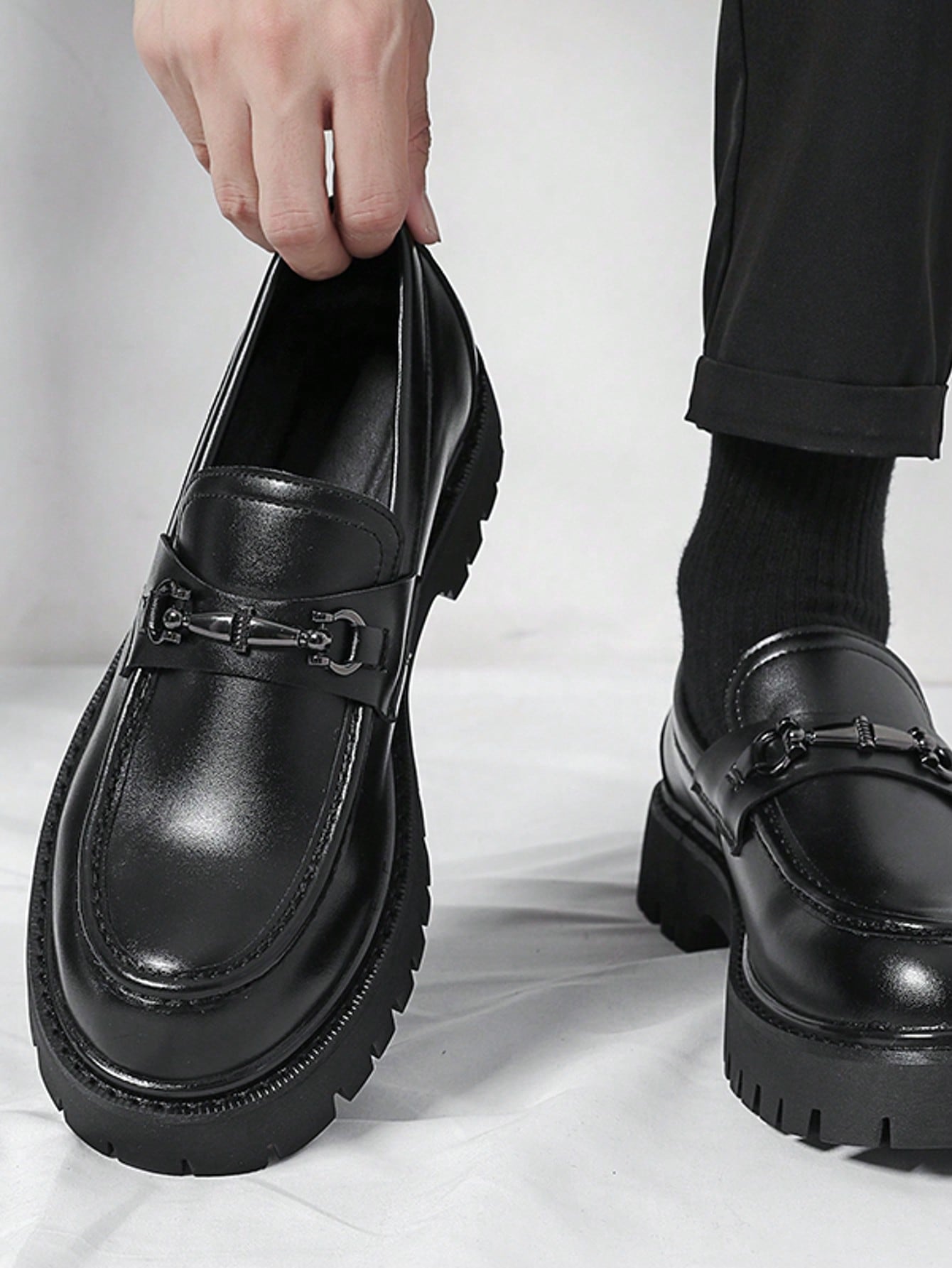 Men's British Style Slip-On Lo - Formal Men Daily Wear Footwear 评论和价格