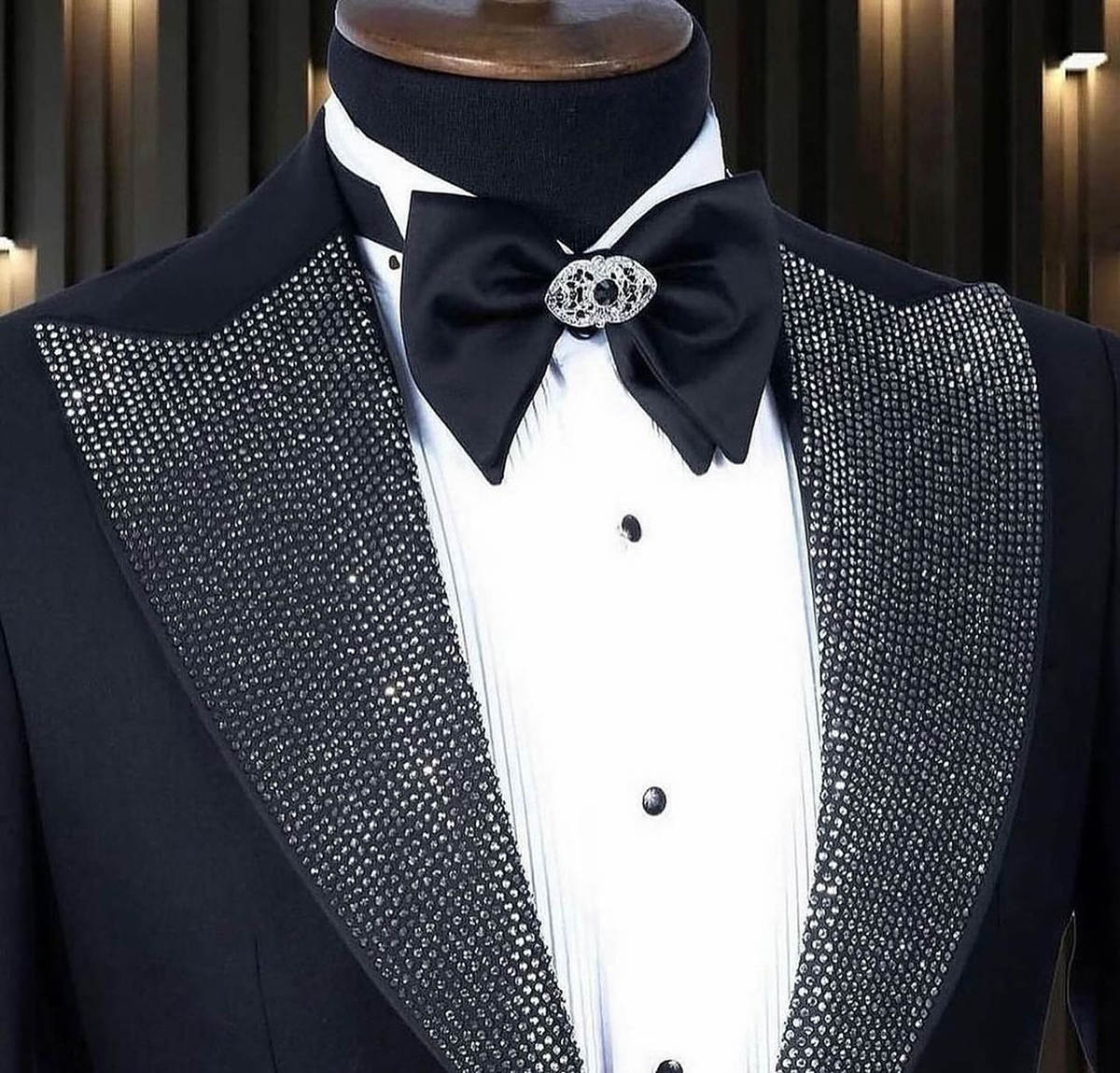 Formal Man Tuxedos Beaded 2 Pc - Men Formal Wear Modern 评论和价格
