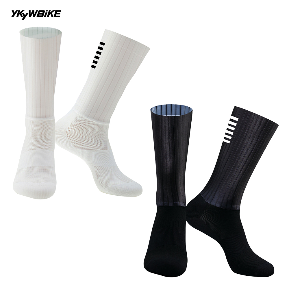 YKYW Black White Anti Slip Sil - Sock Garter Men 评论和价格