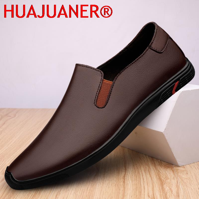 Genuine Leather Shoes Men's Lo - Men Formal Wear All Black 评论和价格